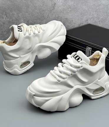 Dad Sneakers Versatile Anti-Slip Thick Soled PU upper