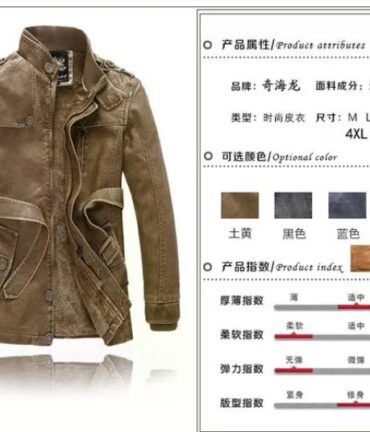 Motorcycle Jacket PU Leather Jacket Thickened
