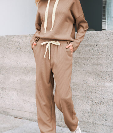 Pullover Hoodie Pants Corduroy Suit