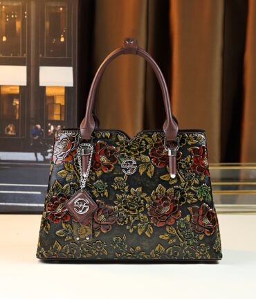 floral handbag vintage pu purse