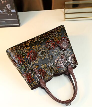 floral handbag vintage pu purse