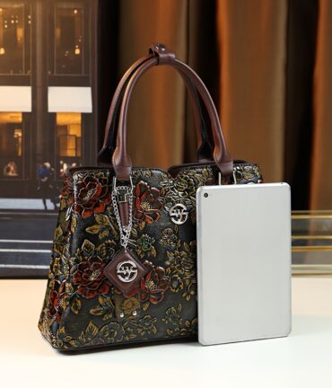 floral handbag vintage pu purse