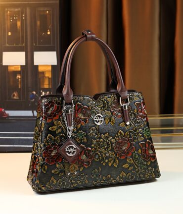 floral handbag vintage pu purse