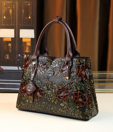 floral handbag vintage pu purse