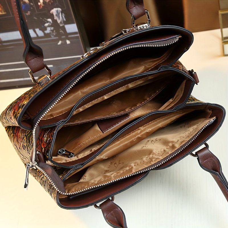 floral handbag vintage pu purse