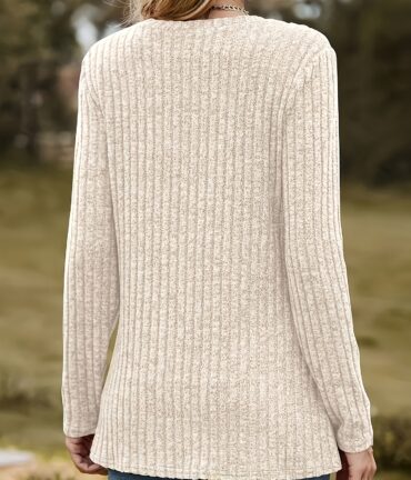 Ribbed Butterfly Tunic Top